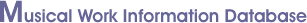 Musical Work Information Database